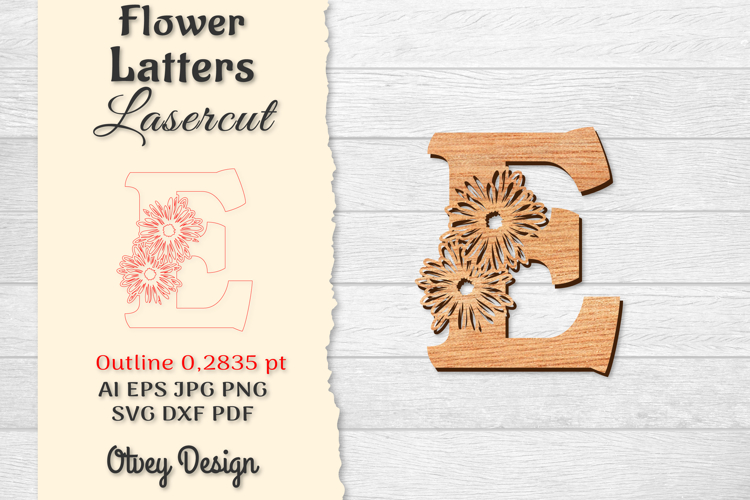 Floral Alphabet Svg Image 9
