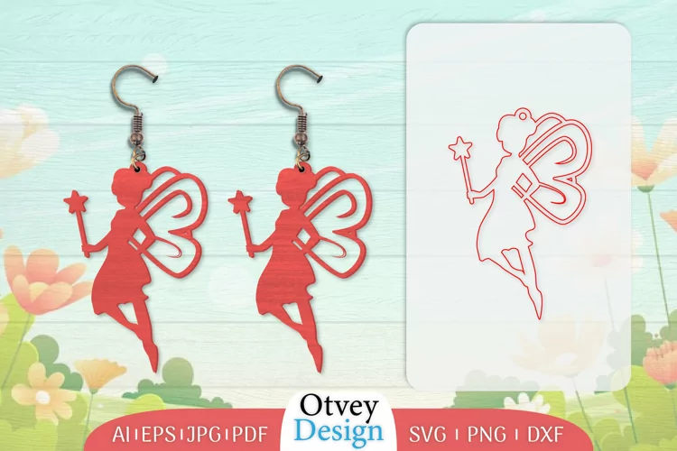 Fairy Earrings Lasercut