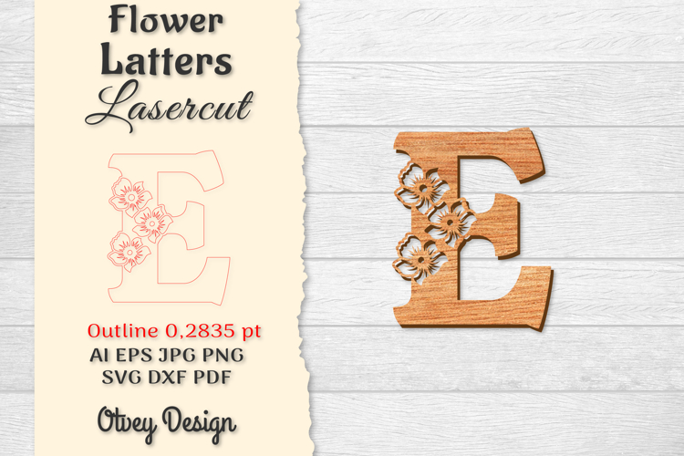 Floral Alphabet Svg Image 14