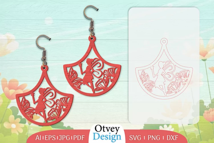 Fairy Earrings Lasercut