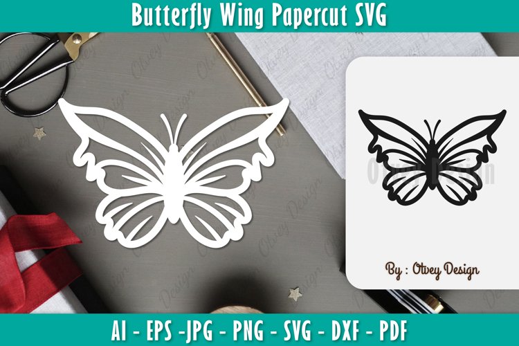 Butterfly Papercut Cricut SVG