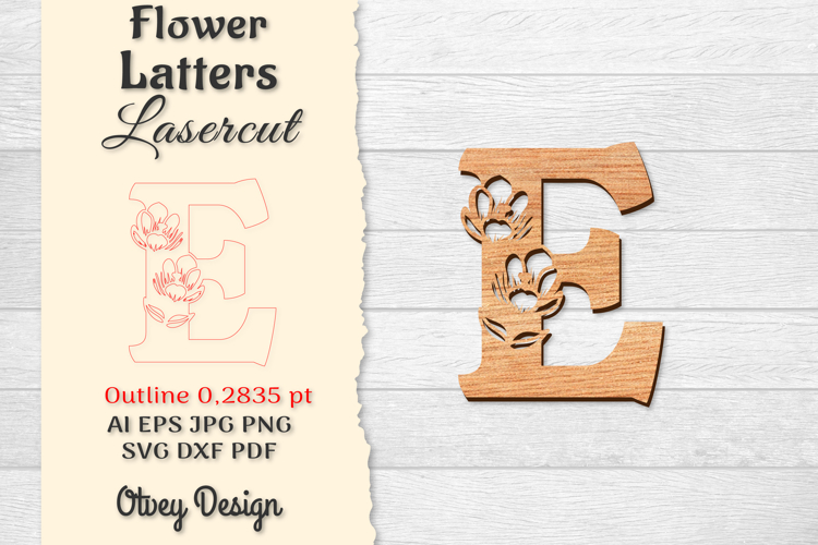 Floral Alphabet Svg Image 3