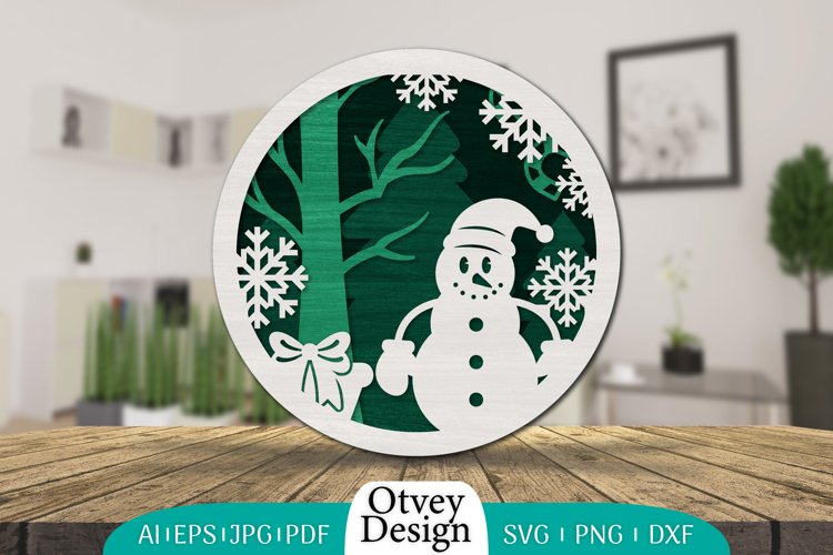 Christmas Snowman Svg Image 21