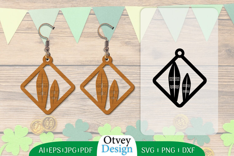 Earring Summer Lasercut example image 1