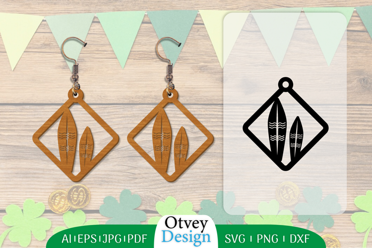 Earring Summer Lasercut
