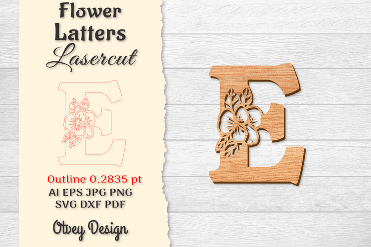 Floral Alphabet Svg Image 6