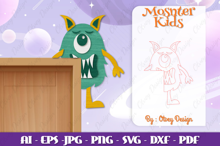 Cute Monster Clipart Image 21