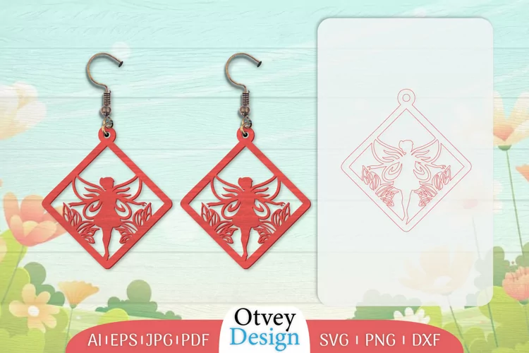 Fairy Earrings Lasercut