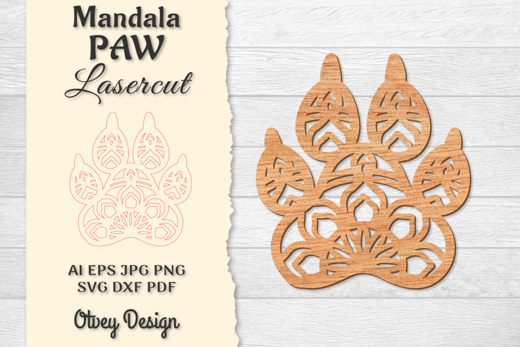 Paw Print Dxf Image 12