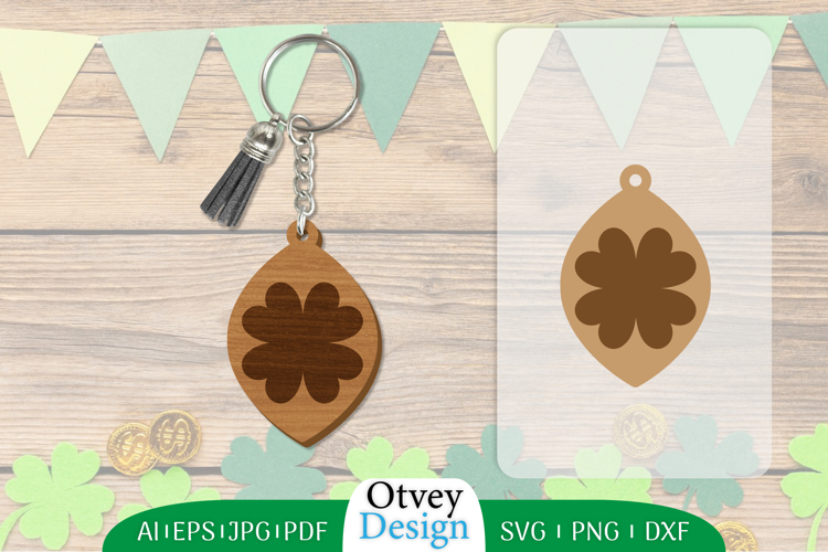 Keychain St Patricks Day Lasercut