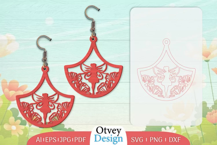 Fairy Earrings Lasercut