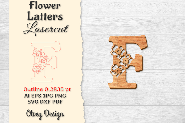 Floral Alphabet Svg Image 13