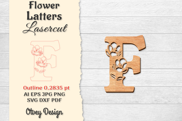 Floral Alphabet Svg Image 4