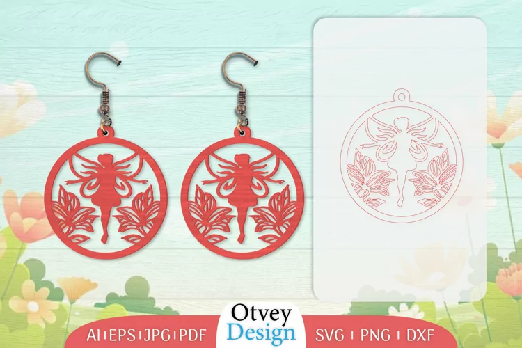 Fairy Earrings Lasercut
