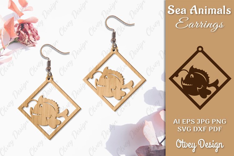 Keychain Sea Animals Lasercut SVG