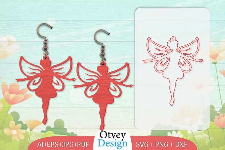 Fairy Earrings Lasercut