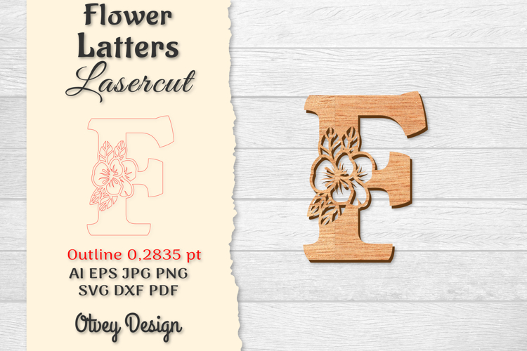 Floral Alphabet Svg Image 7