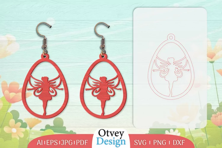 Fairy Earrings Lasercut