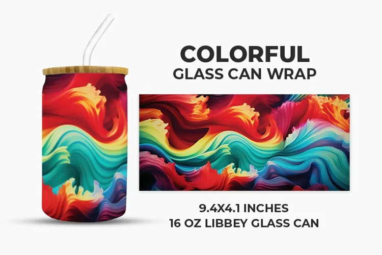 Colorful Glass Can Wrap