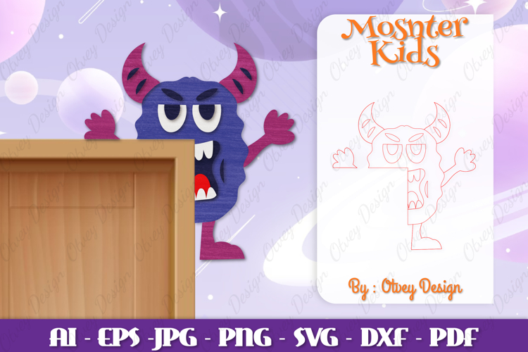 Cute Monster Clipart Image 20