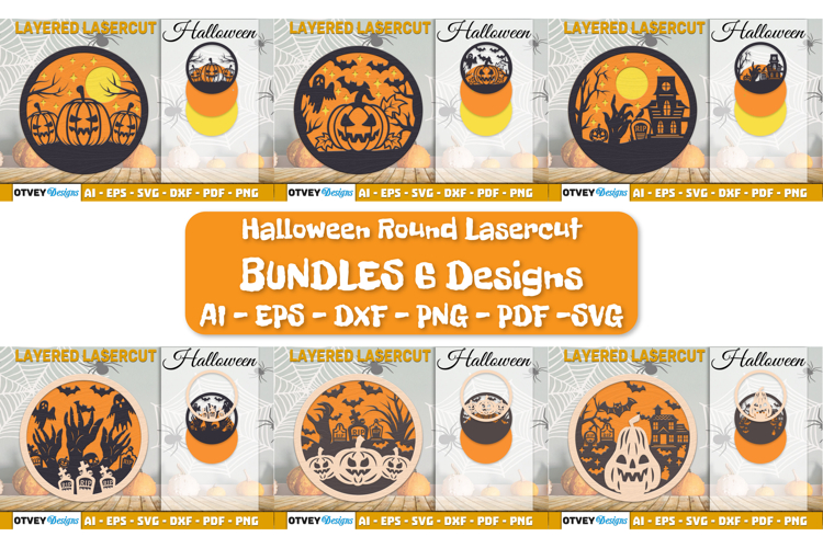 Halloween Decorations Layered Lasercut BUNDLES