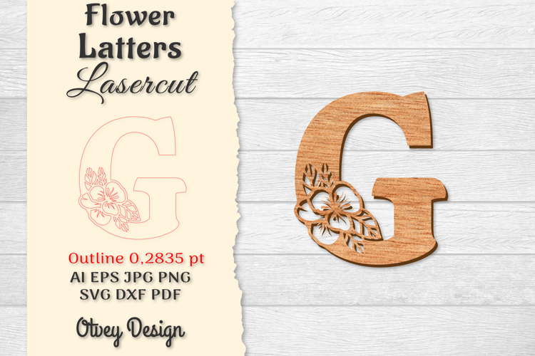 Floral Alphabet Svg Image 8