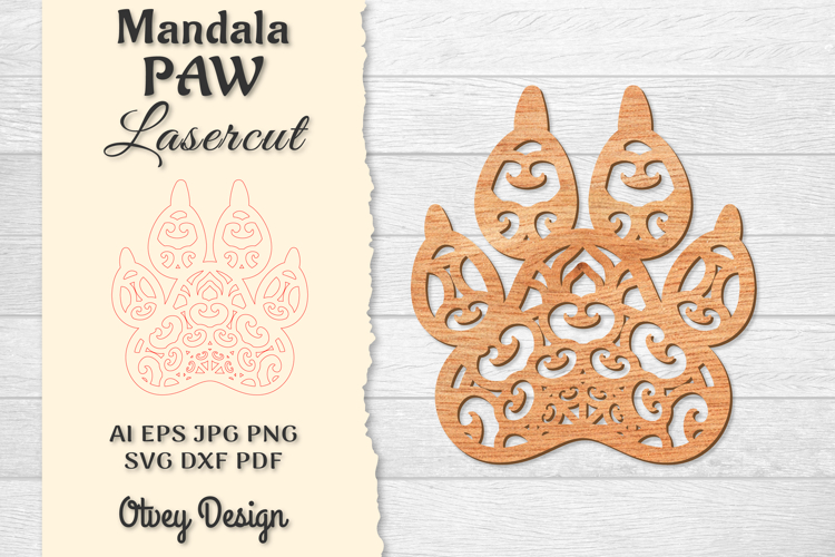 Paw Print Dxf Image 11