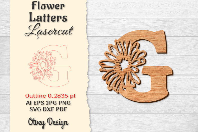 Floral Alphabet Svg Image 6