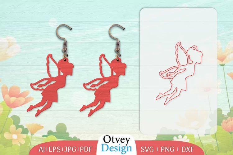 Fairy Earrings Lasercut