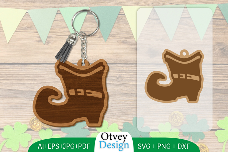 Keychain St Patricks Day Lasercut