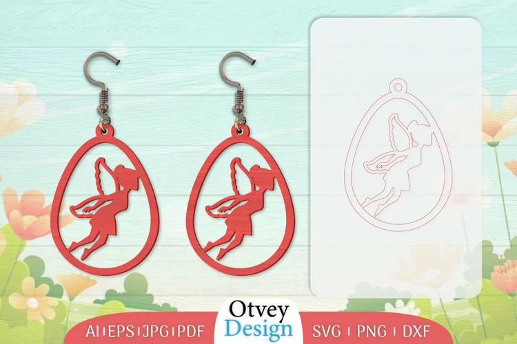 Fairy Earrings Lasercut