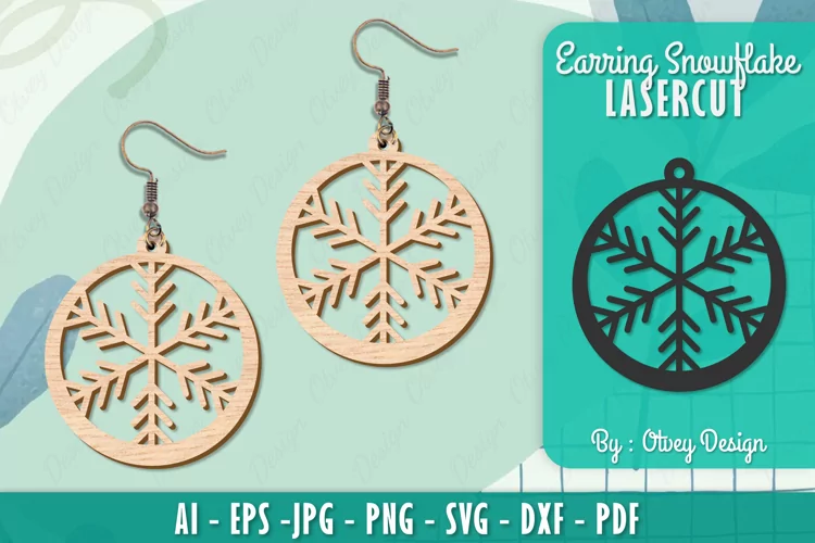 Snowflake 3D Layered Lasercut File