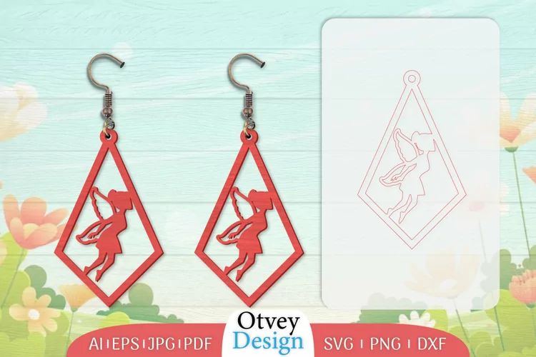 Fairy Earrings Lasercut