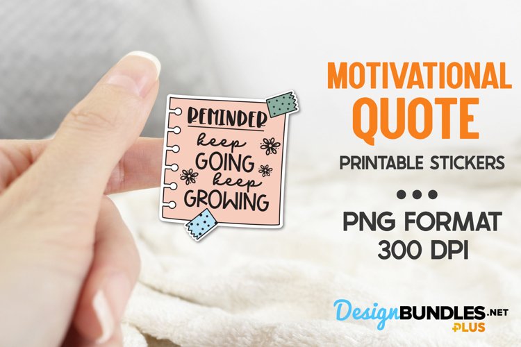 Keep Going Keep Growing, Business Quote, Printable Stickers