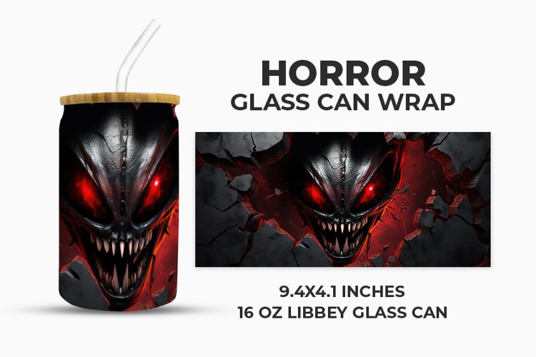 Horror Glass Can Wrap example image 1