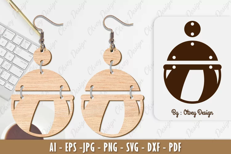 Ball Earring Lasercut