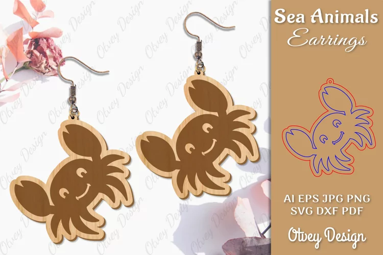 Keychain Sea Animals Lasercut SVG