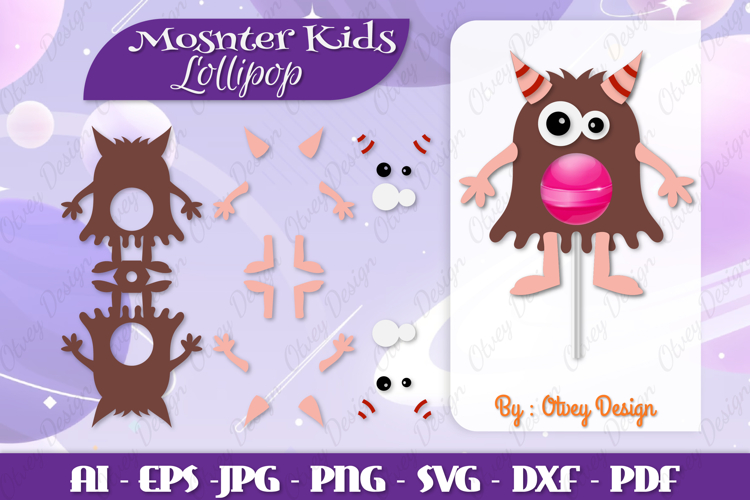Cute Monster Clipart Image 9