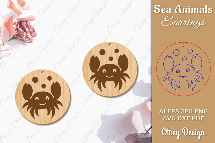Keychain Sea Animals Lasercut SVG