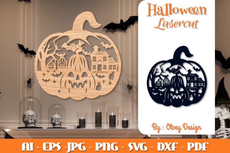 Halloween Pumpkins Lasercut File