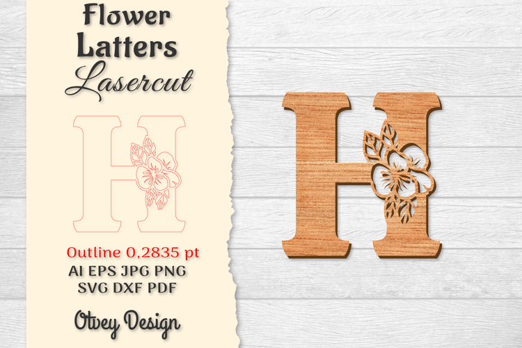 Floral Alphabet Svg Image 9