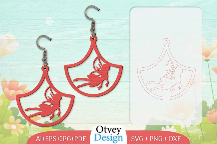 Fairy Earrings Lasercut