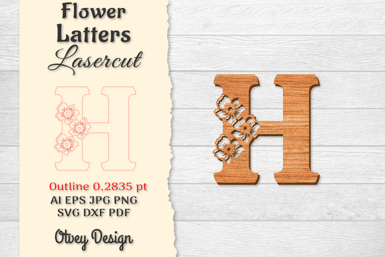Floral Alphabet Svg Image 11