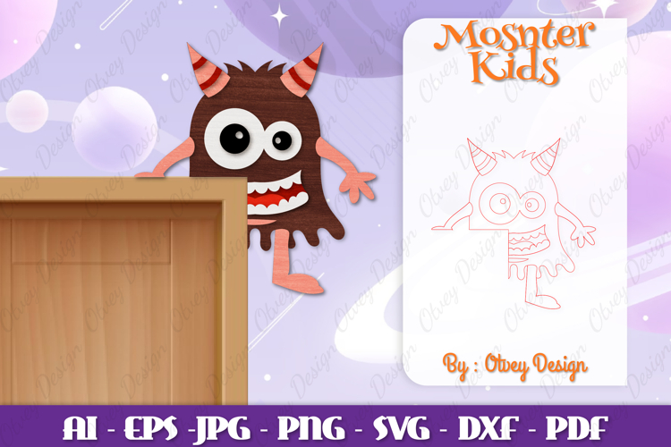 Cute Monster Clipart Image 19