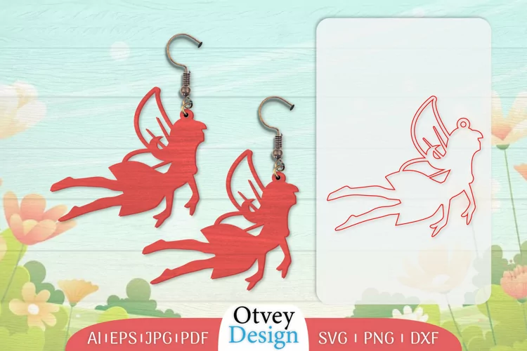 Fairy Earrings Lasercut