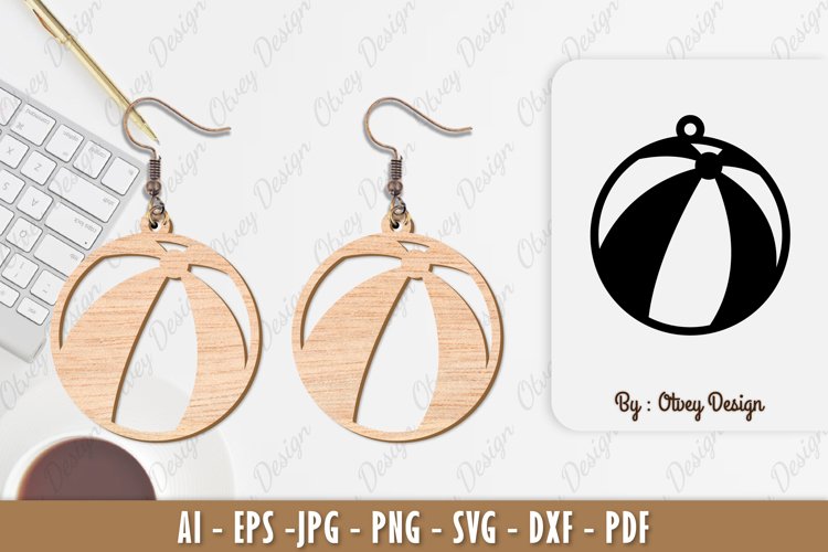 Ball Earring Lasercut