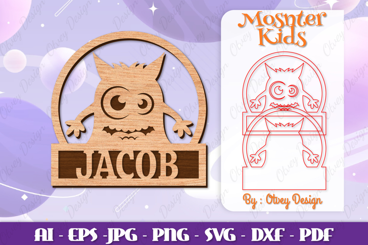 Cute Monster Clipart Image 11