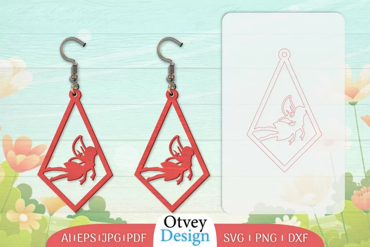 Fairy Earrings Lasercut