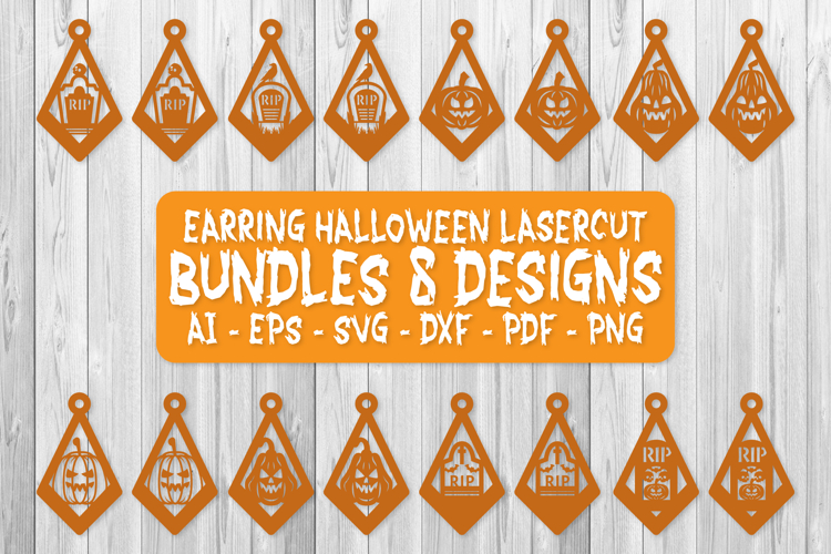 Halloween Earrings Lasercut | Halloween Jewelry BUNDLES