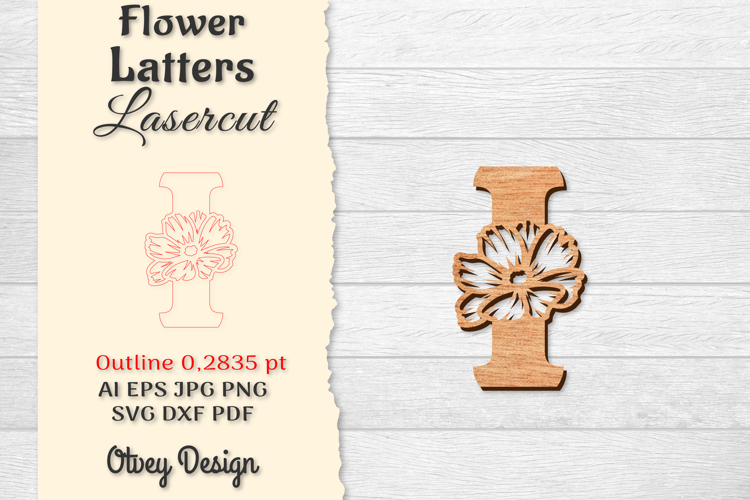 Floral Alphabet Svg Image 16